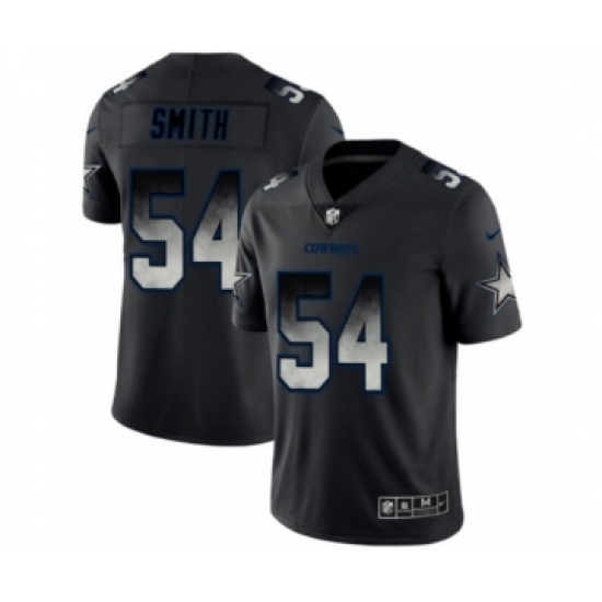 Men's Dallas Cowboys 54 Jaylon Smith Black Smoke Fashion Limited Jersey