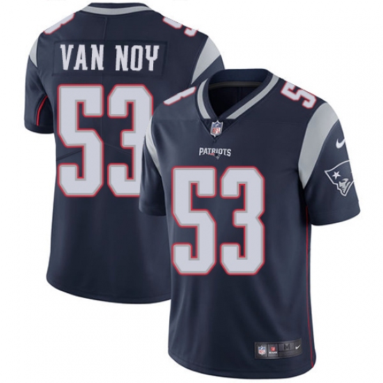 Men's Nike New England Patriots 53 Kyle Van Noy Navy Blue Team Color Vapor Untouchable Limited Player NFL Jersey