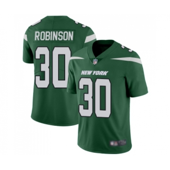 Youth New York Jets 30 Rashard Robinson Green Team Color Vapor Untouchable Limited Player Football Jersey