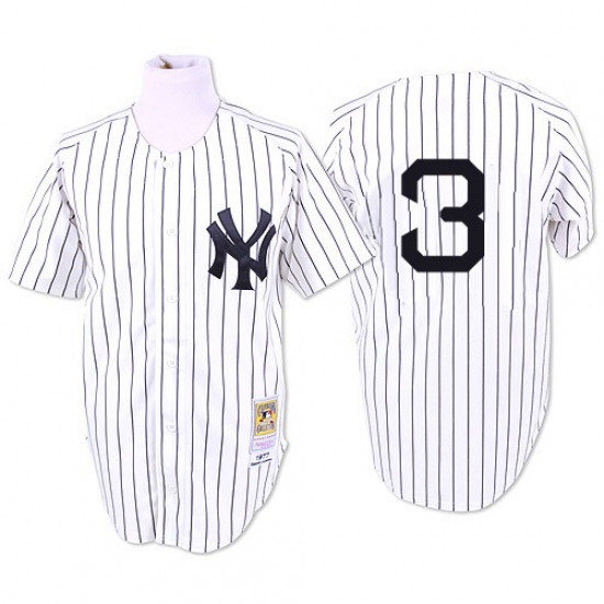 Men's Mitchell and Ness 1932 New York Yankees 3 Babe Ruth Replica White Throwback MLB Jersey