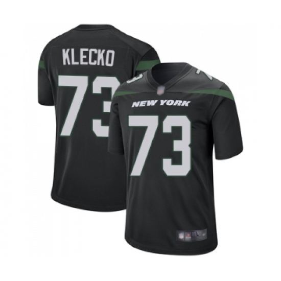 Men's New York Jets 73 Joe Klecko Game Black Alternate Football Jersey