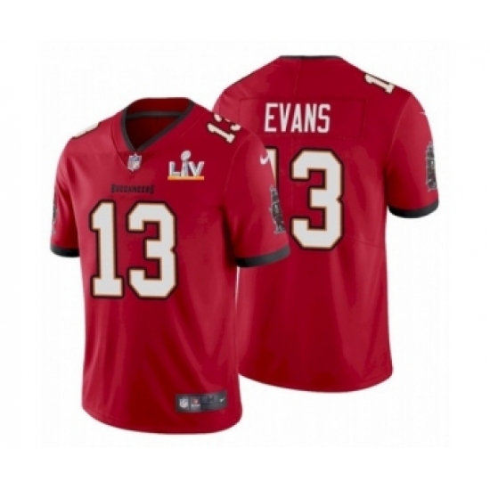 Women's Tampa Bay Buccaneers 13 Mike Evans Red 2021 Super Bowl LV Jersey
