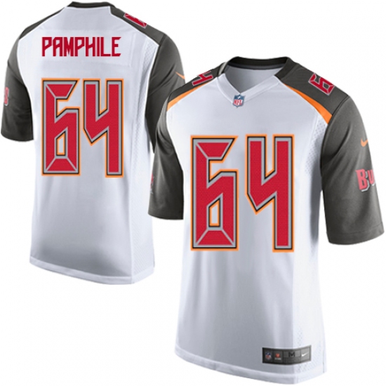 Men's Nike Tampa Bay Buccaneers 64 Kevin Pamphile Game White NFL Jersey