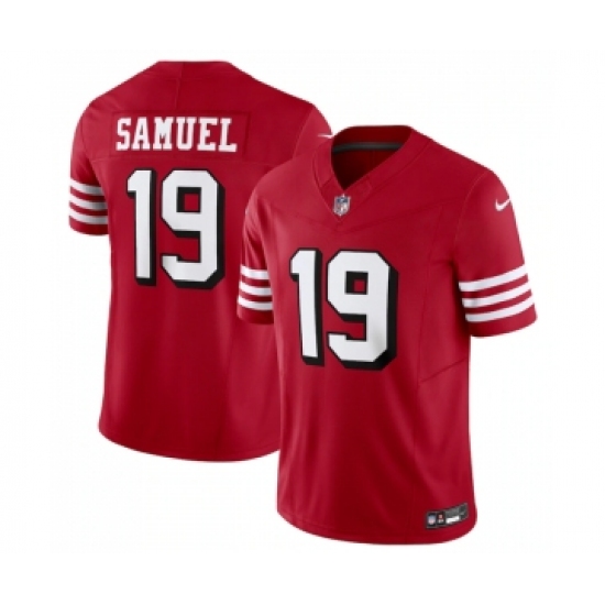 Men's San Francisco 49ers 19 Deebo Samuel New Red 2023 F.U.S.E. Vapor Untouchable Limited Stitched Football Jersey