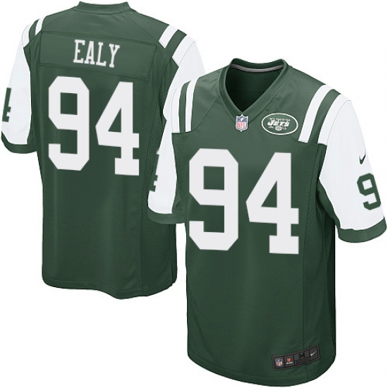 Men's Nike New York Jets 94 Kony Ealy Game Green Team Color NFL Jersey