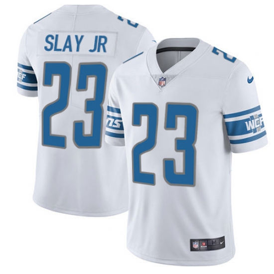 Men's Nike Detroit Lions 23 Darius Slay Limited White Vapor Untouchable NFL Jersey