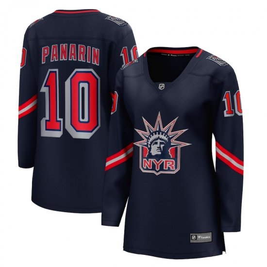 Women's New York Rangers 10 Artemi Panarin Fanatics Branded Blue 2020-21 Special Edition Breakaway Player Jersey