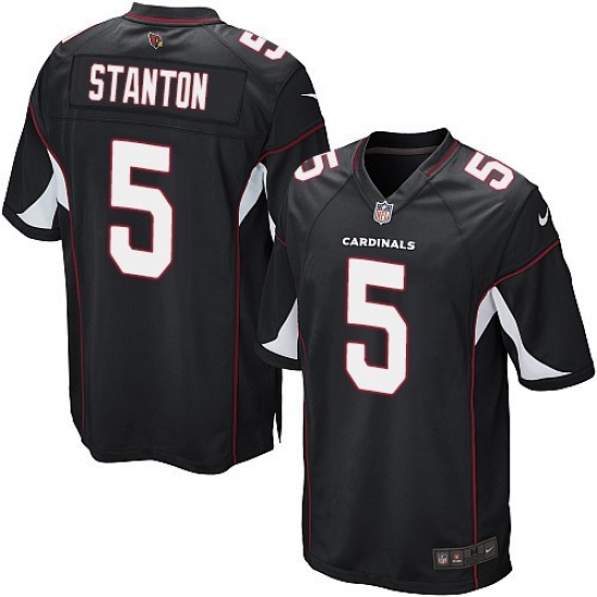 Men's Nike Arizona Cardinals 5 Drew Stanton Game Black Alternate NFL Jersey