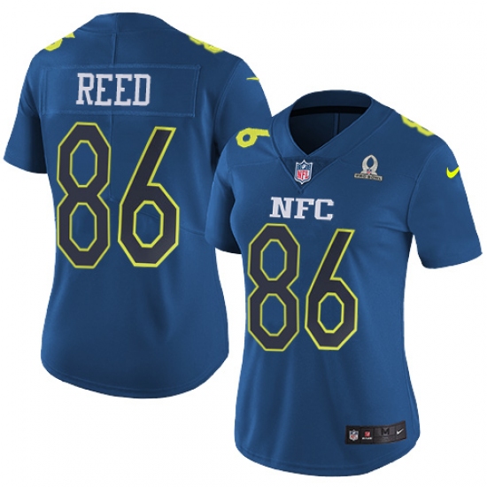Women's Nike Washington Redskins 86 Jordan Reed Limited Blue 2017 Pro Bowl NFL Jersey