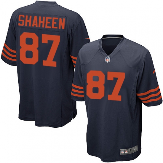 Men's Nike Chicago Bears 87 Adam Shaheen Game Navy Blue Alternate NFL Jersey