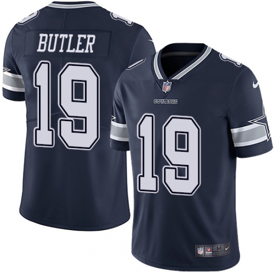 Men's Nike Dallas Cowboys 19 Brice Butler Navy Blue Team Color Vapor Untouchable Limited Player NFL Jersey