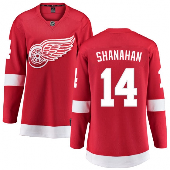 Women's Detroit Red Wings 14 Brendan Shanahan Fanatics Branded Red Home Breakaway NHL Jersey