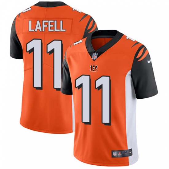 Men's Nike Cincinnati Bengals 11 Brandon LaFell Vapor Untouchable Limited Orange Alternate NFL Jersey