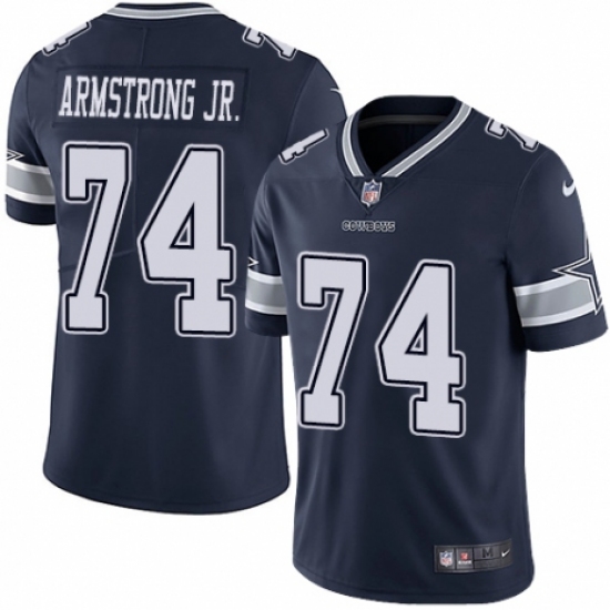 Youth Nike Dallas Cowboys 74 Dorance Armstrong Jr. Navy Blue Team Color Vapor Untouchable Limited Player NFL Jersey