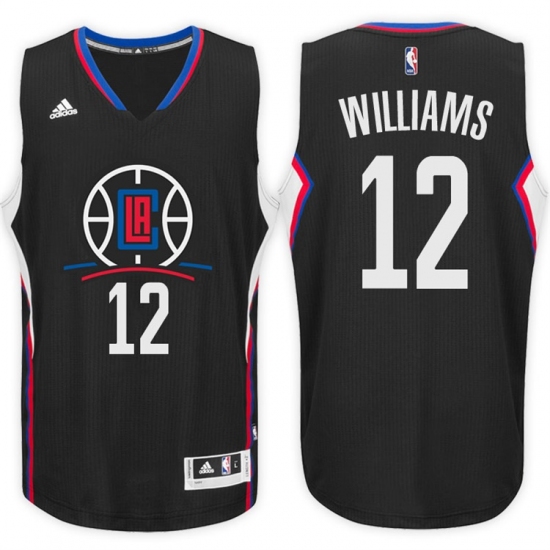 Los Angeles Clippers 12 Louis Williams Alternate Black New Swingman Stitched NBA Jersey