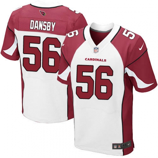 Men's Nike Arizona Cardinals 56 Karlos Dansby Elite White NFL Jersey