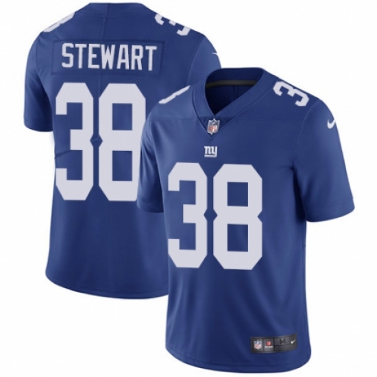 Men's Nike New York Giants 38 Jonathan Stewart Royal Blue Team Color Vapor Untouchable Limited Player NFL Jersey