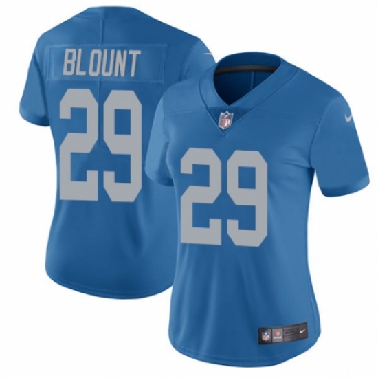 Women's Nike Detroit Lions 29 LeGarrette Blount Blue Alternate Vapor Untouchable Limited Player NFL Jersey