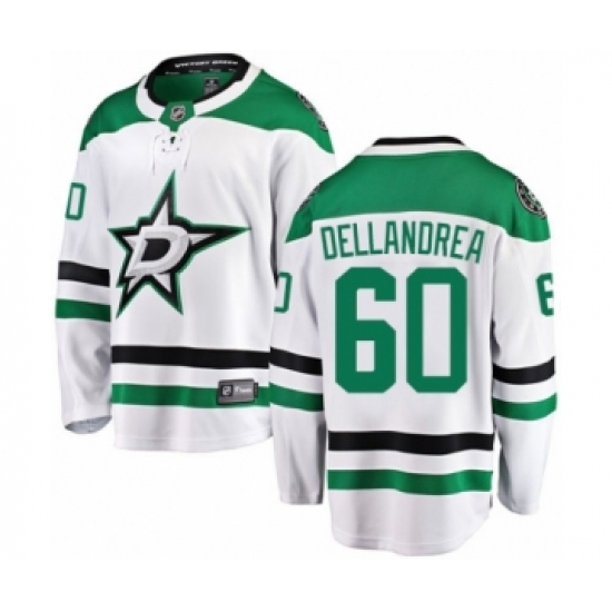Youth Dallas Stars 60 Ty Dellandrea Authentic White Away Fanatics Branded Breakaway NHL Jersey