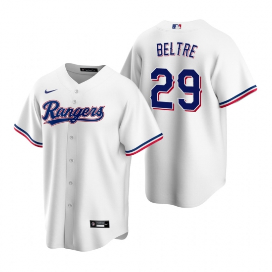 Men's Nike Texas Rangers 29 Adrian Beltre White Home Stitched Baseball Jersey