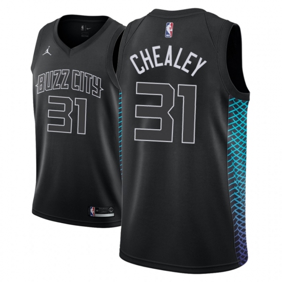 Men NBA 2018-19 Charlotte Hornets 31 Joe Chealey City Edition Black Jersey