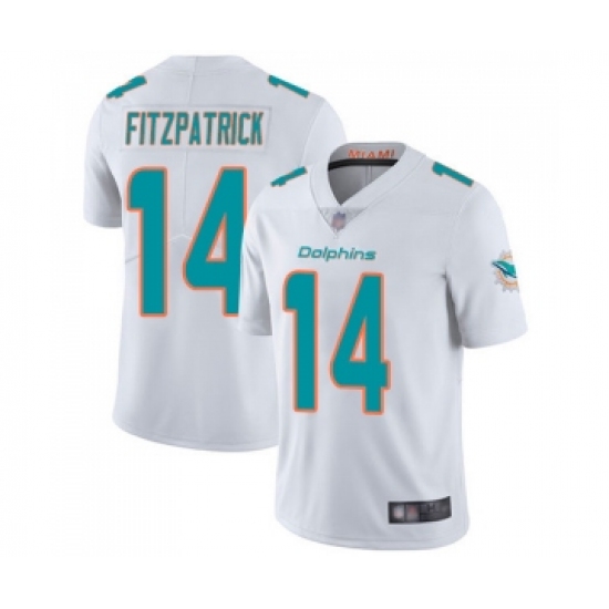 Youth Miami Dolphins 14 Ryan Fitzpatrick White Vapor Untouchable Limited Player Football Jersey