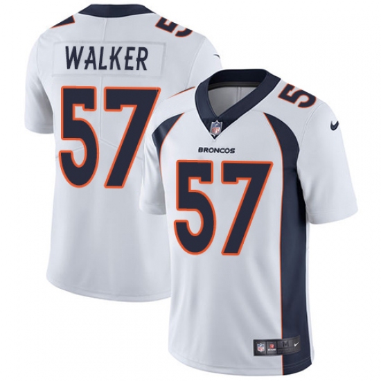 Youth Nike Denver Broncos 57 Demarcus Walker Elite White NFL Jersey