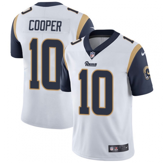 Men's Nike Los Angeles Rams 10 Pharoh Cooper White Vapor Untouchable Limited Player NFL Jersey