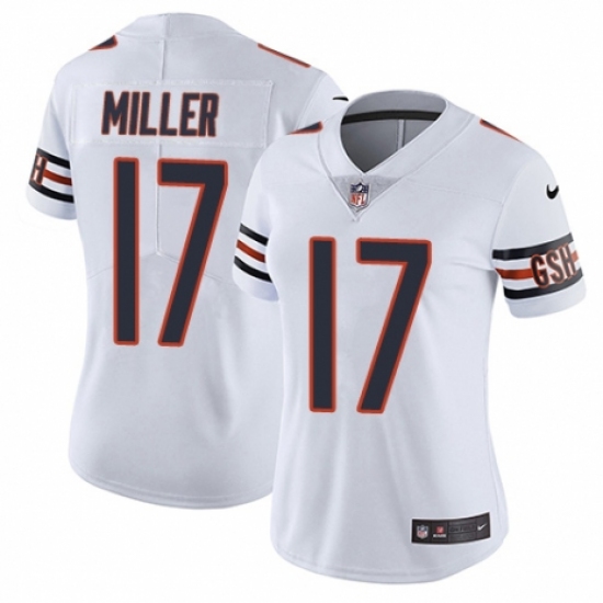 Women's Nike Chicago Bears 17 Anthony Miller White Vapor Untouchable Limited Player NFL Jersey