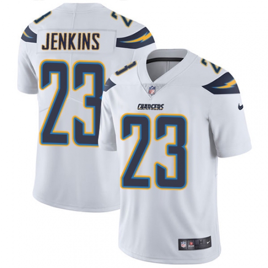 Youth Nike Los Angeles Chargers 23 Rayshawn Jenkins White Vapor Untouchable Limited Player NFL Jersey