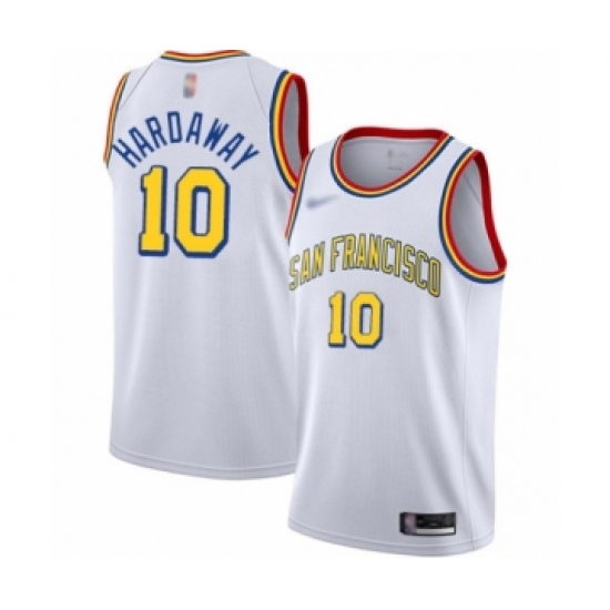 Women's Golden State Warriors 10 Tim Hardaway Swingman White Hardwood Classics Basketball Jersey - San Francisco Classic Edition