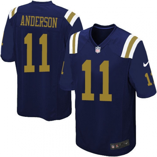 Youth Nike New York Jets 11 Robby Anderson Elite Navy Blue Alternate NFL Jersey