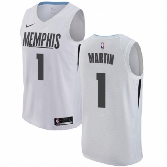 Youth Nike Memphis Grizzlies 1 Jarell Martin Swingman White NBA Jersey - City Edition