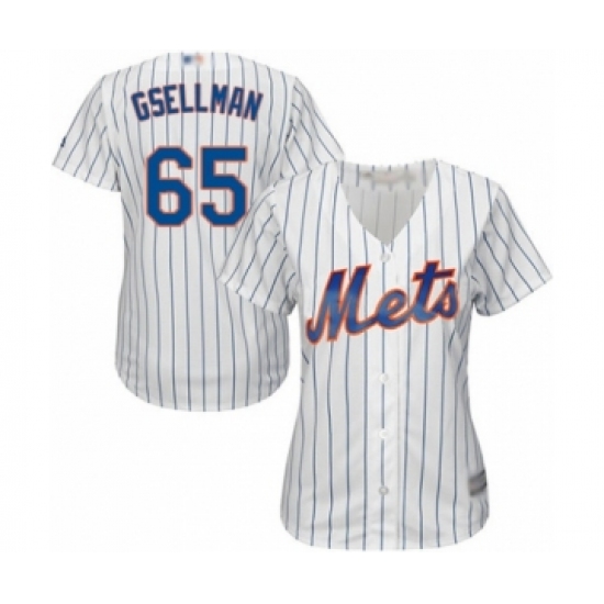 Women's New York Mets 63 Robert Gsellman Authentic White Home Cool Base Baseball Player Jersey