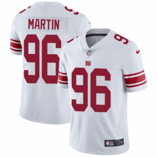 Men's Nike New York Giants 96 Kareem Martin White Vapor Untouchable Limited Player NFL Jersey