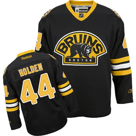 Youth Reebok Boston Bruins 44 Nick Holden Authentic Black Third NHL Jersey
