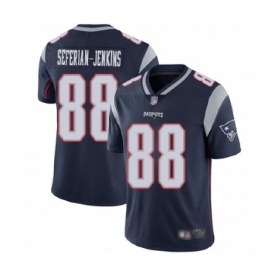 Men's New England Patriots 88 Austin Seferian-Jenkins Navy Blue Team Color Vapor Untouchable Limited Player Football Jersey
