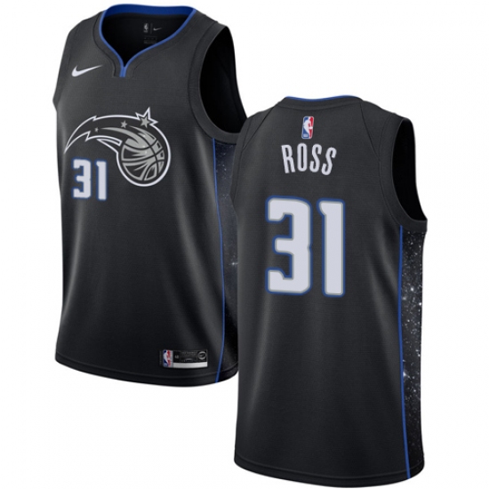 Men's Nike Orlando Magic 31 Terrence Ross Swingman Black NBA Jersey - City Edition