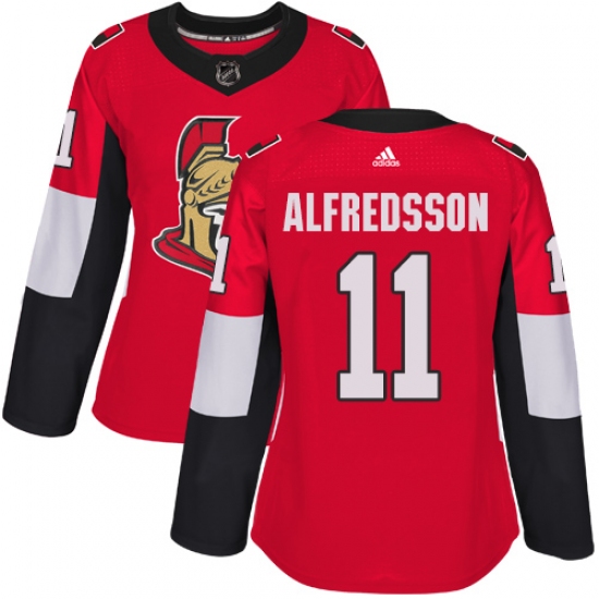 Women's Adidas Ottawa Senators 11 Daniel Alfredsson Premier Red Home NHL Jersey