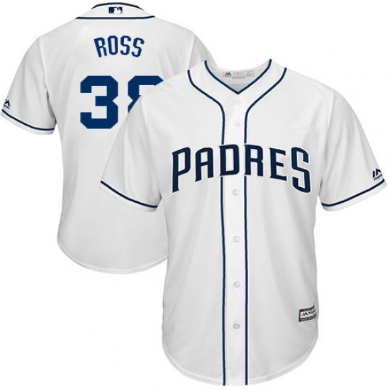 Men's Majestic San Diego Padres 38 Tyson Ross Replica White Home Cool Base MLB Jersey