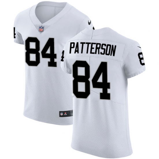 Men's Nike Oakland Raiders 84 Cordarrelle Patterson White Vapor Untouchable Elite Player NFL Jersey