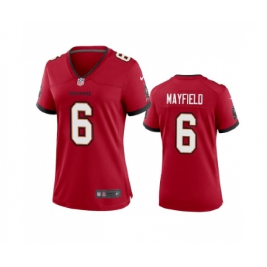 Women's Nike Tampa Bay Buccanee 6 Baker Mayfield Red Stitched Limited Jersey