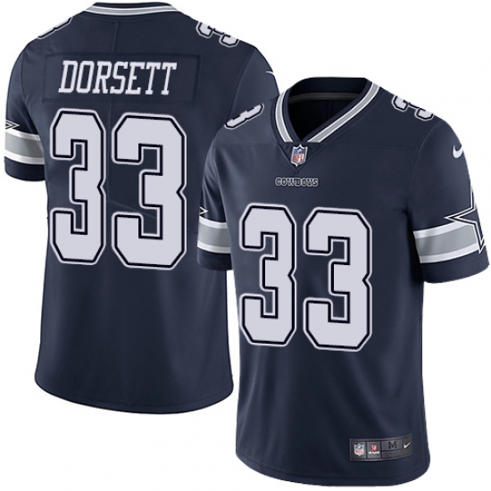 Men's Nike Dallas Cowboys 33 Tony Dorsett Navy Blue Team Color Vapor Untouchable Limited Player NFL Jersey