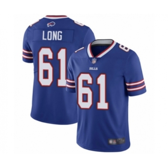 Youth Buffalo Bills 61 Spencer Long Royal Blue Team Color Vapor Untouchable Limited Player Football Jersey