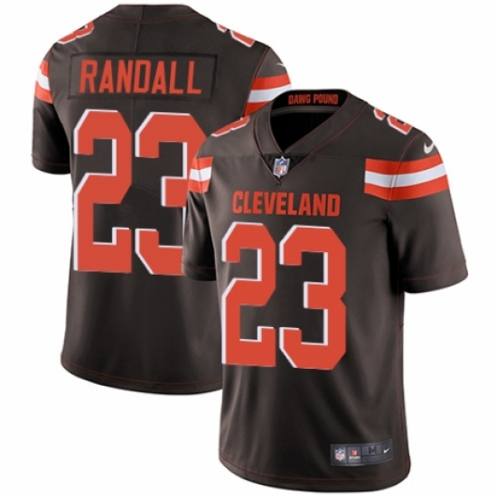 Youth Nike Cleveland Browns 23 Damarious Randall Brown Team Color Vapor Untouchable Limited Player NFL Jersey
