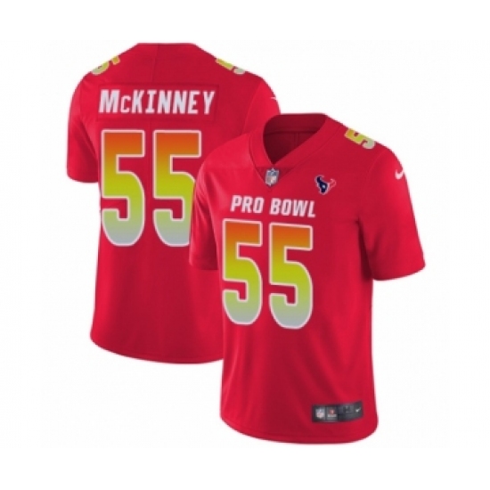Men's Nike Houston Texans 55 Benardrick McKinney Limited Red AFC 2019 Pro Bowl NFL Jersey