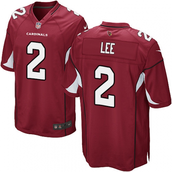 Men's Nike Arizona Cardinals 2 Andy Lee Game Red Team Color NFL Jersey