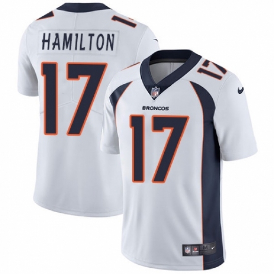 Youth Nike Denver Broncos 17 DaeSean Hamilton White Vapor Untouchable Elite Player NFL Jersey