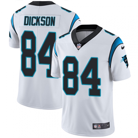 Youth Nike Carolina Panthers 84 Ed Dickson White Vapor Untouchable Limited Player NFL Jersey