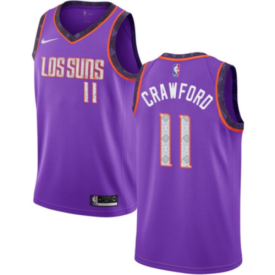 Youth Nike Phoenix Suns 11 Jamal Crawford Swingman Purple NBA Jersey - 2018 19 City Edition